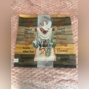 Set of 4 Inspirational Religious throw pillow covers